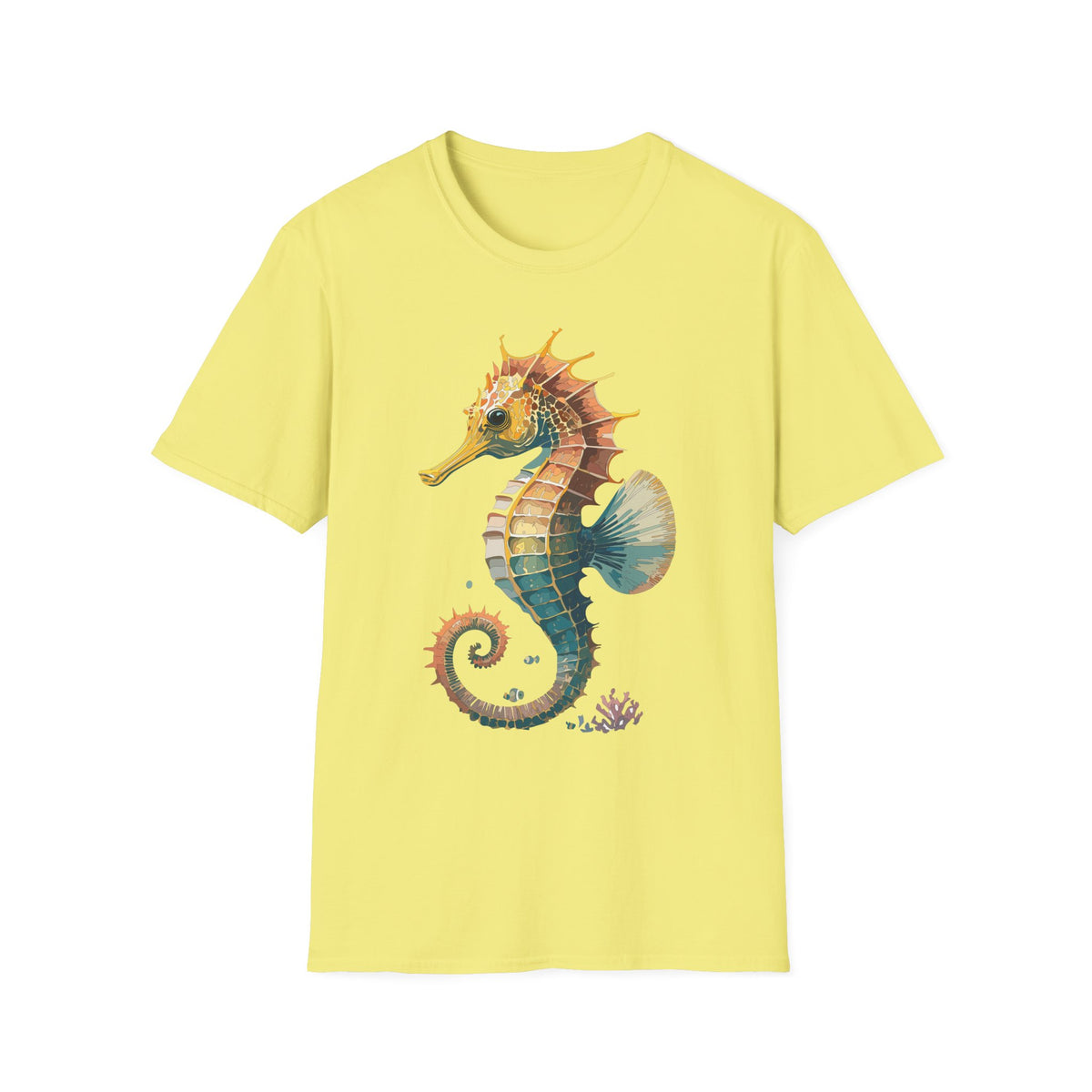 Watercolor Seahorse T-Shirt | Ocean Marine Life Tee