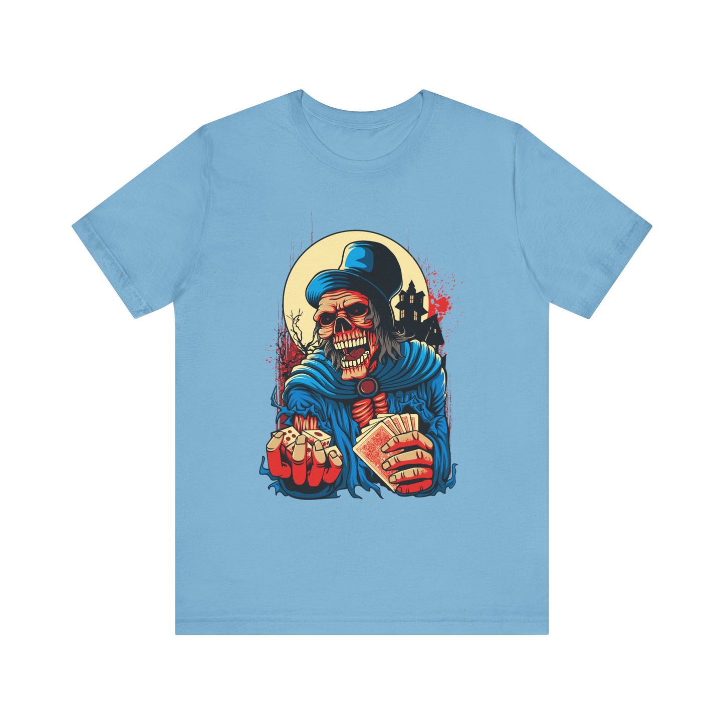 Skull Graphic Design Tee, Skull Shirt, Vintage Tees, Art Design T-Shirt, Graphic Tee, Art Shirts - 1