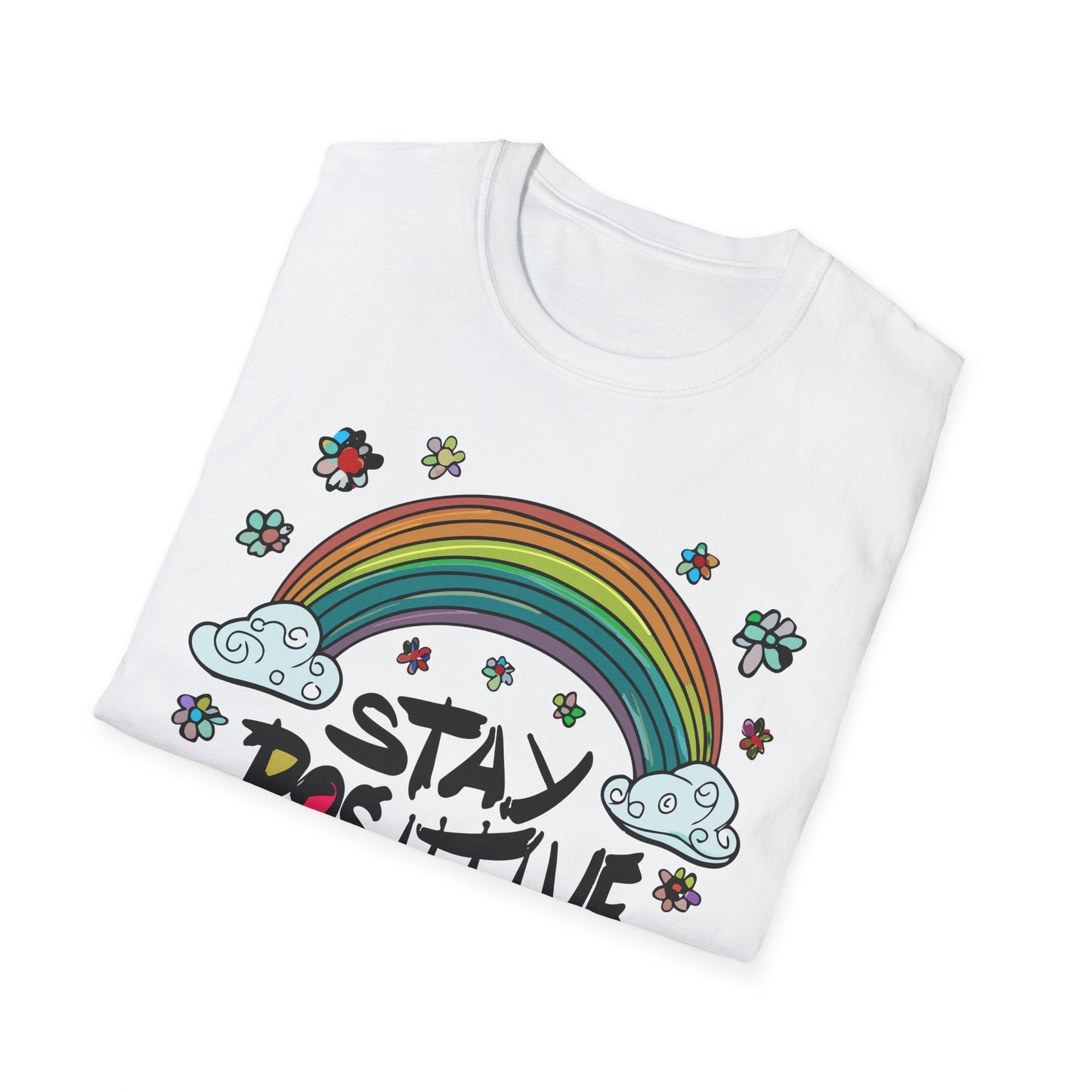 Positive Slogan T Shirt Unisex Softstyle Tee With Positive Words And Good Quotes Gildan 64000
