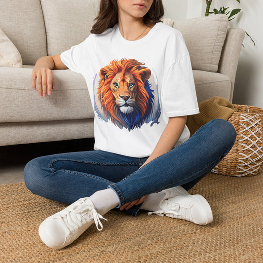Regal Lion Face T-Shirt | Majestic Lion Portrait Tee