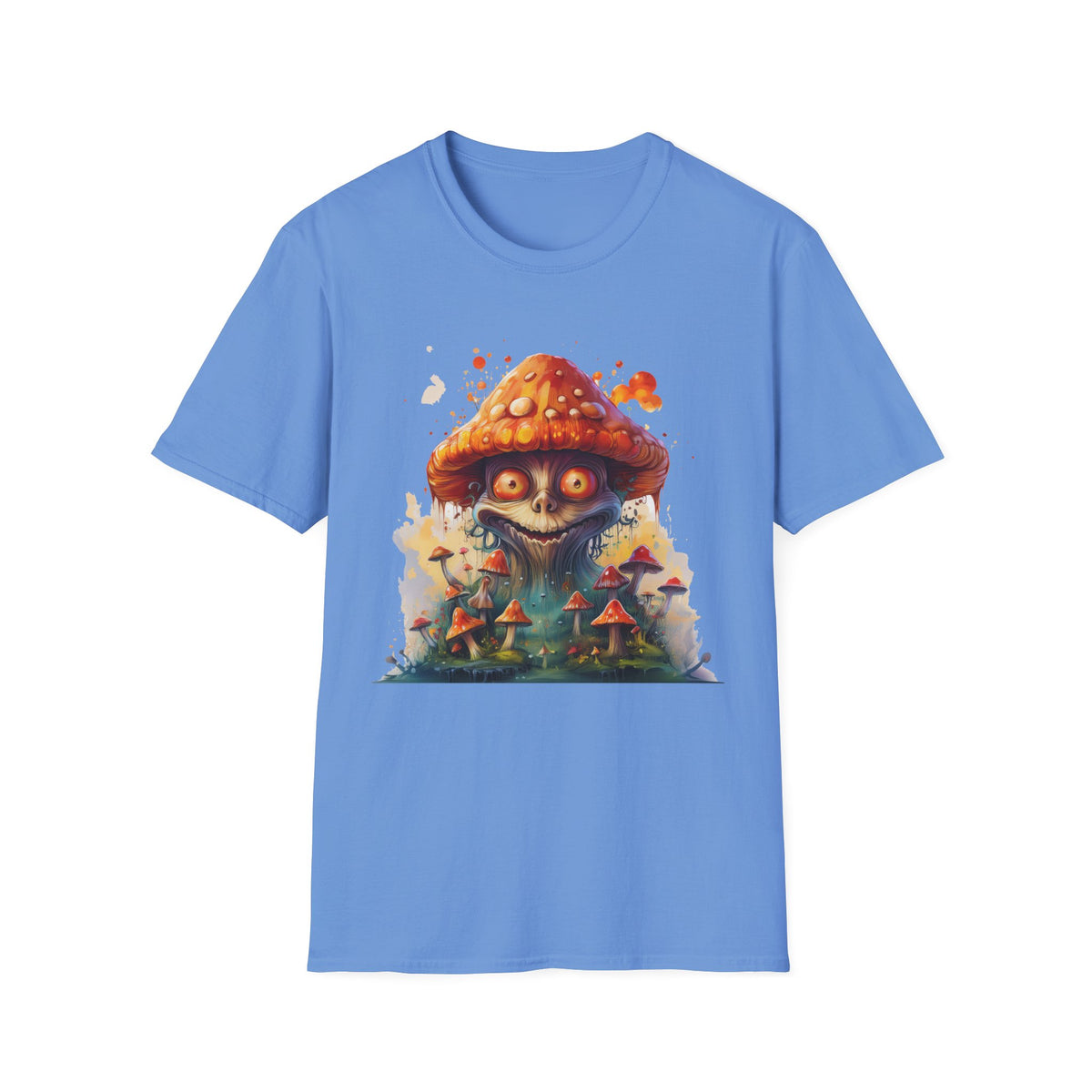 Funny Mashroom Cartoon  Graphic Tee Gildan Unisex 100 Cotton Tee Shirt c19