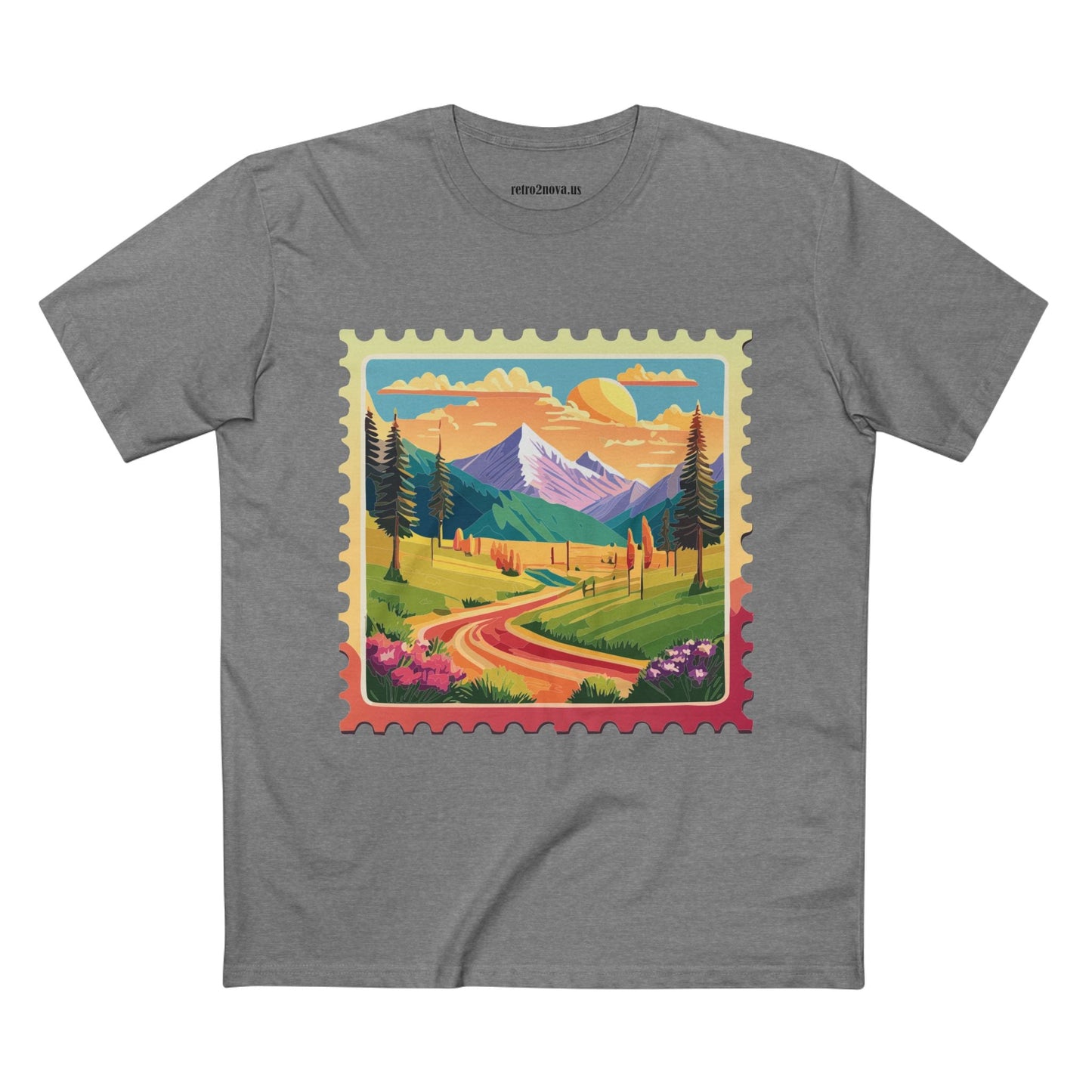 Stamp Shirt Postage Stamp Tee Unisex Premium Cotton With Original Art Design Retro2Nova