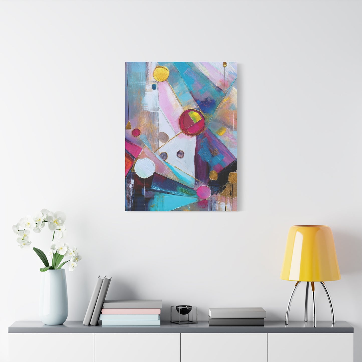 Abstract Oil Painting Print Canvas 20x24,20x30,24x30 24x32,24x36,30x40 32x48,36x48,40x60 Pine-Wood Inner Frame ABS-170