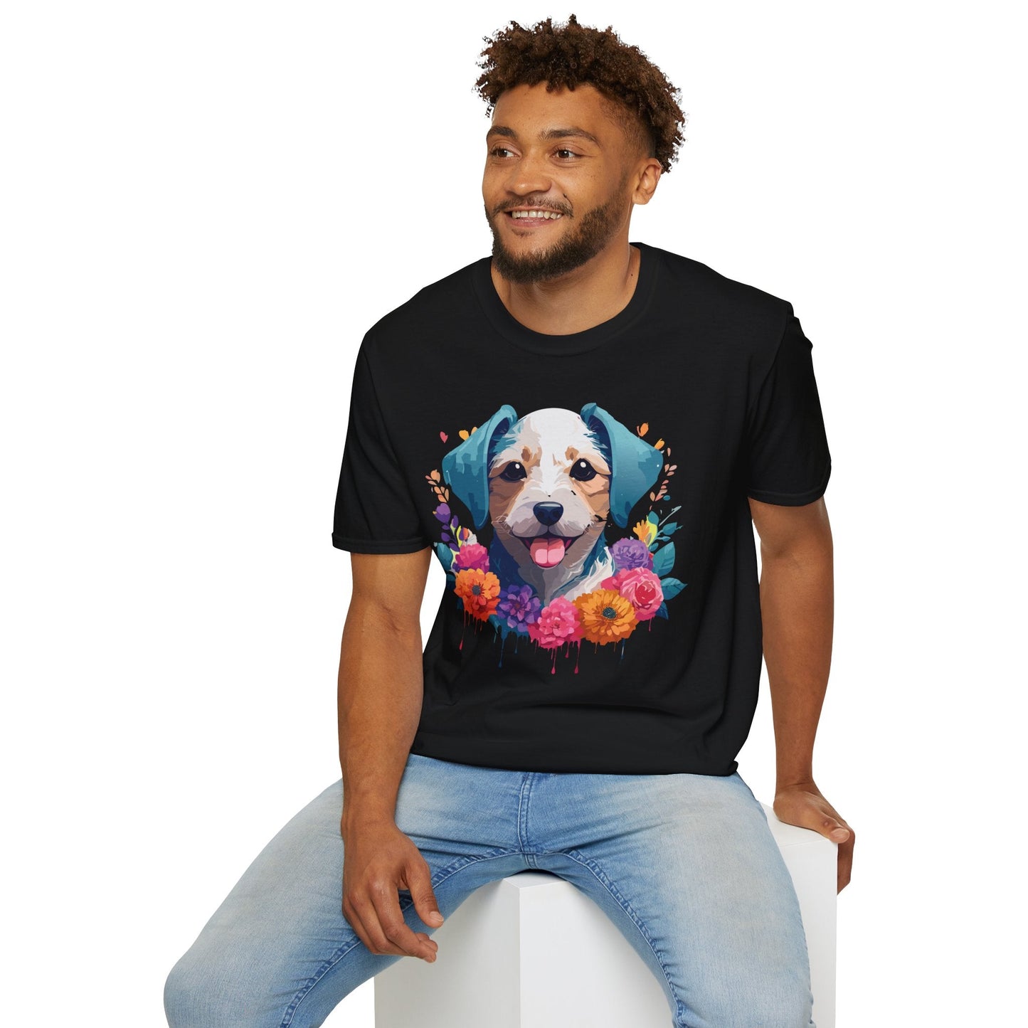 Dog Shirt Unisex Animal Tee Softstyle 64000 Gildan RingSpun Cotton