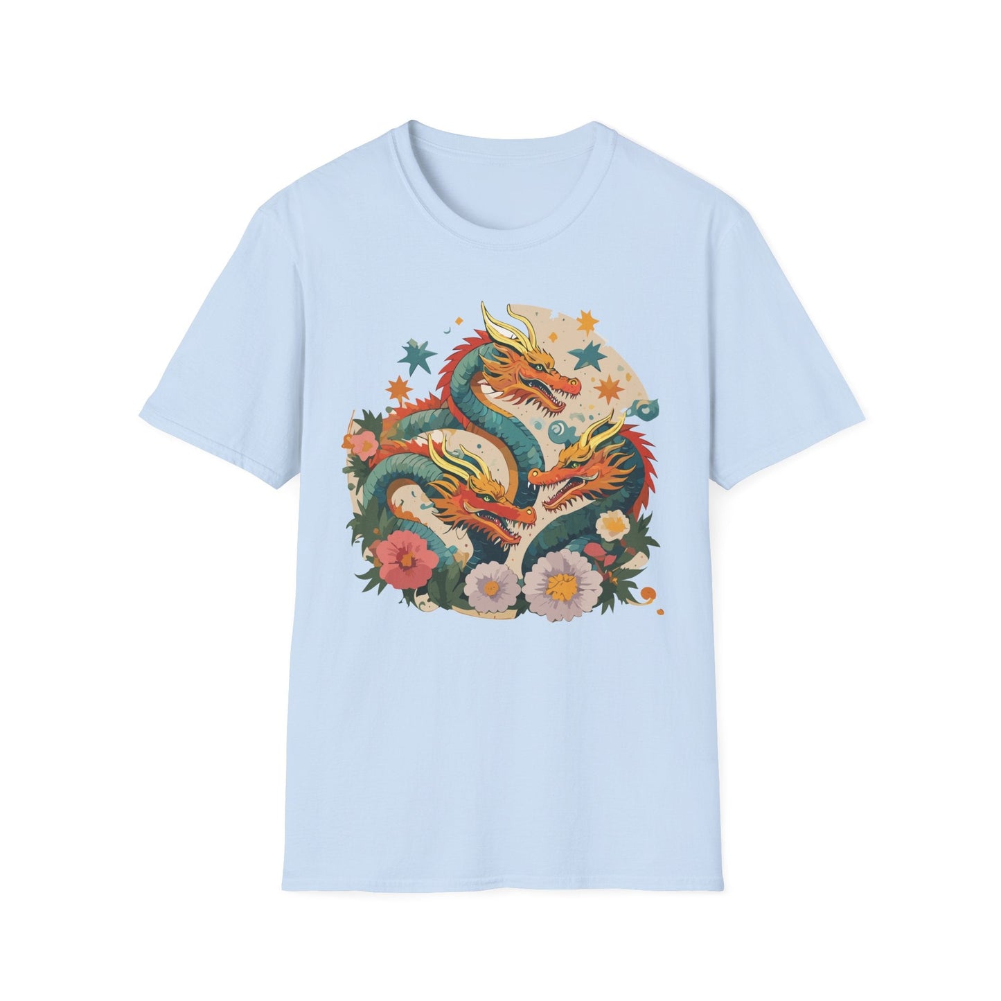 Dragon Graphic Unisex 100 Cotton Tee with Animal Artwork Design 10