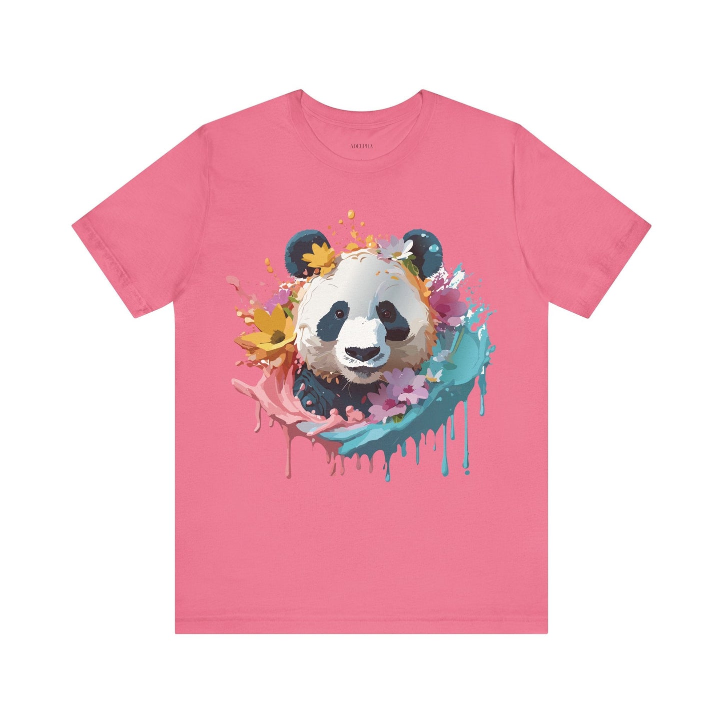Panda Graphic Tee Unisex Jersey Short Sleeve Art Design Shirt By Adelpha Premium Casual Wear