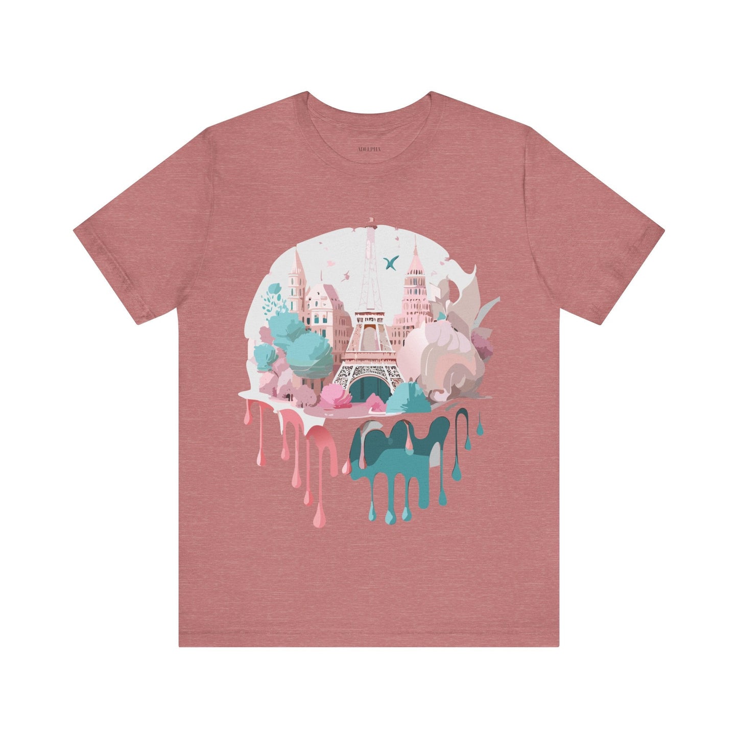 Paris Graphic Tee Unisex Premium Adelpha Art Design Vintage Inspired Short Sleeve Shirt