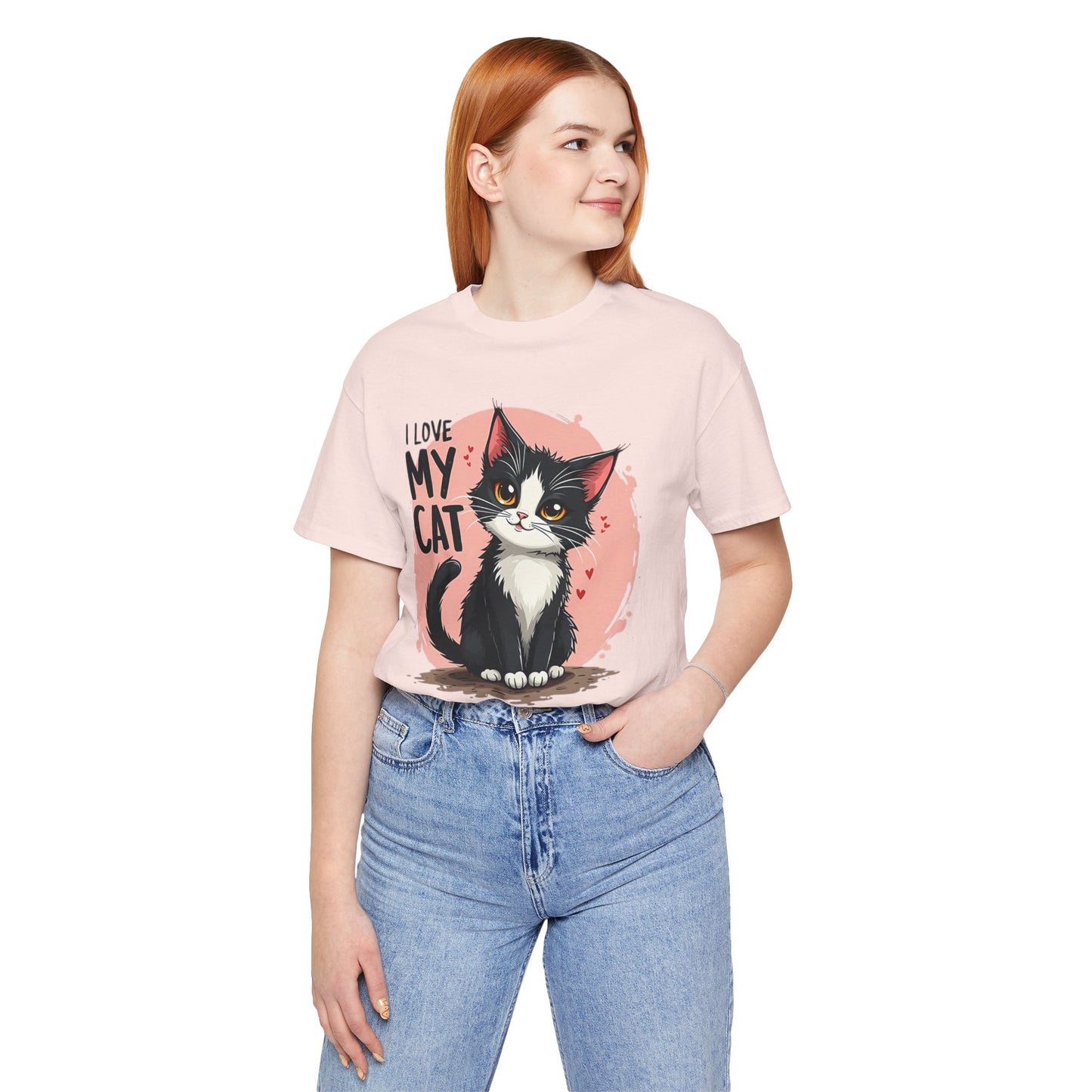 I Love My Cat Shirt, Cat Tee Shirt, Funny Kitty T-Shirt, Kitty Top, Animal Tees, Funny Animal T-Shirt, Graphic Tee