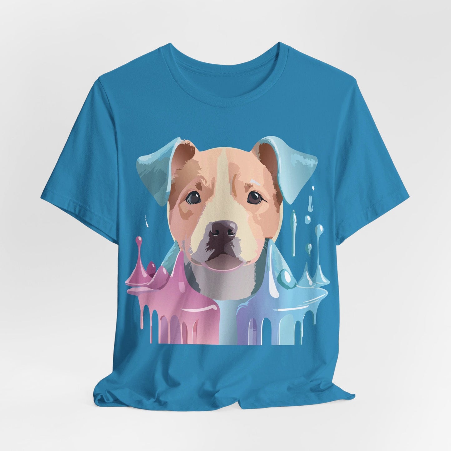 Unisex Dog Graphic Tee With Vintage Inspired Artwork By Adelpha Short Sleeve Shirt