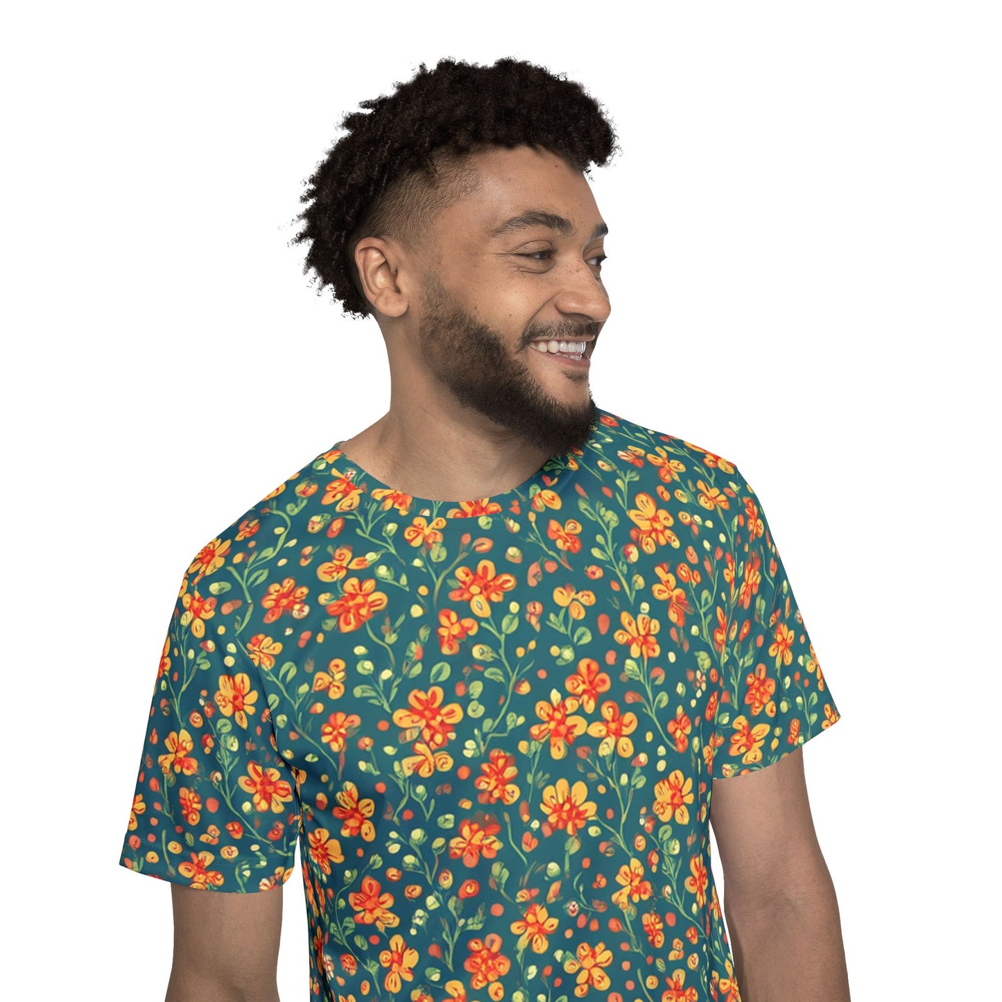 Unisex Floral Shirt, Floral Tee Shirt, Floral T-Shirt, T Shirt with Flowers 4