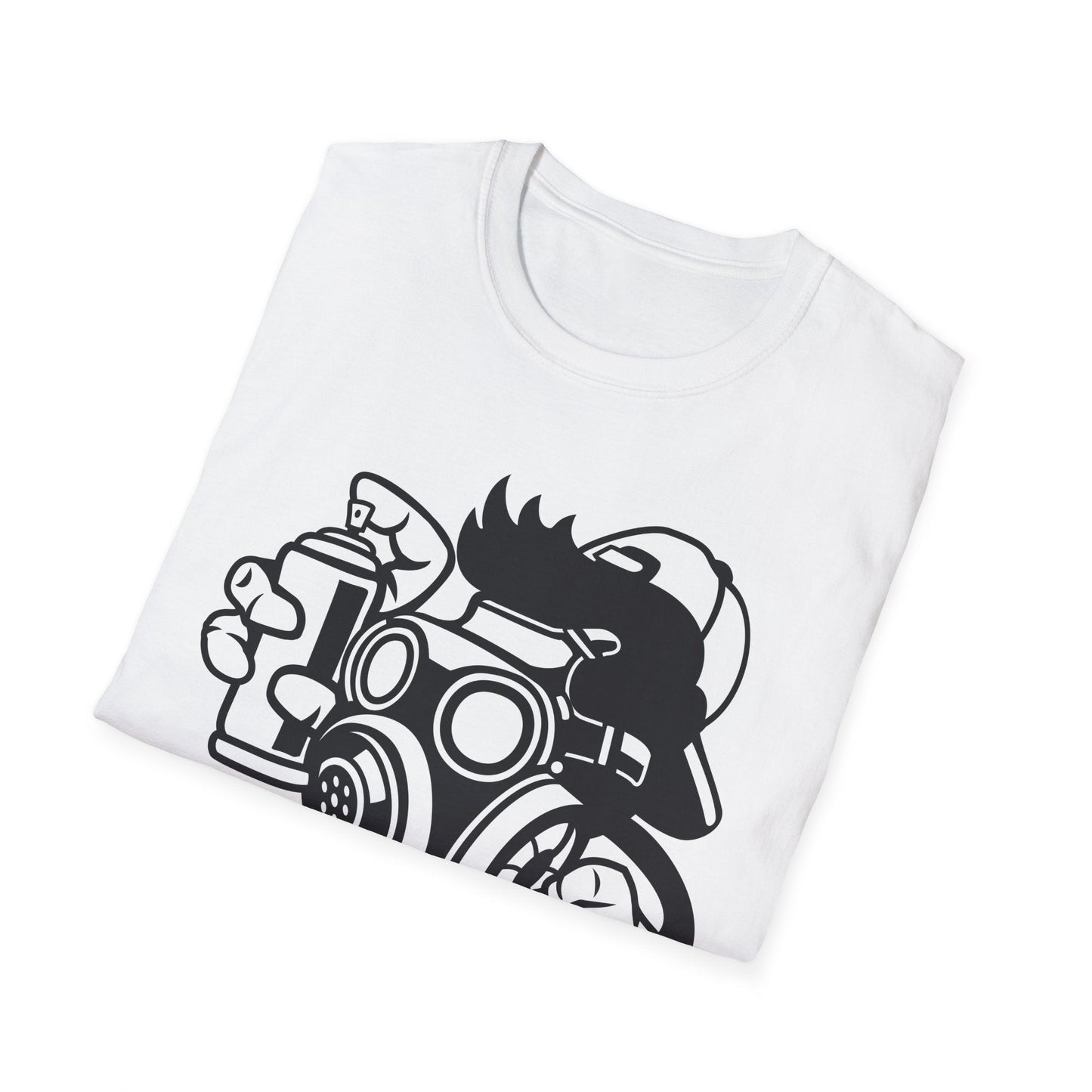 Cartoon T Shirt Unisex Animation Tee Funny Art Design Gildan Softstyle 64000 Ring Spun Cotton