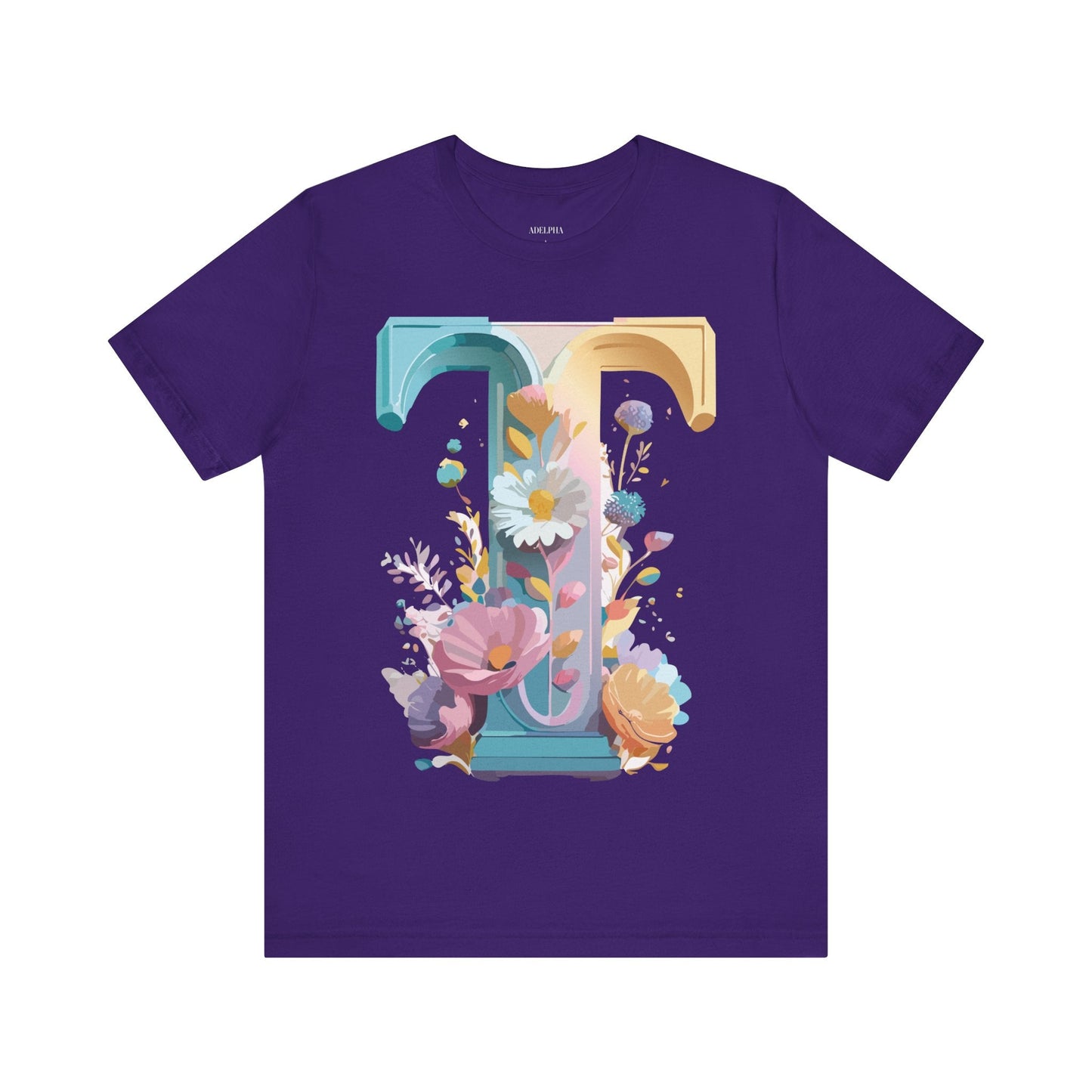 Unisex Graphic T Shirt Letter Shirt Adelpha Vintage Inspired Art Tee Short Sleeve