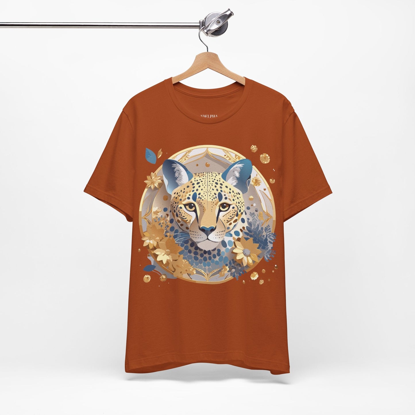 Adelpha Medallion Graphic Tee Unisex Short Sleeve Vintage Inspired Art Design Premium Cotton Jersey