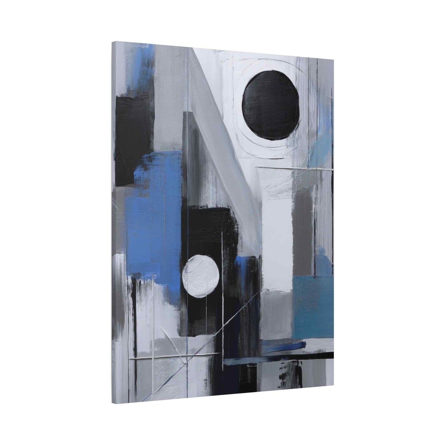 Blue Abstract Painting Print Canvas 20x24,20x30,24x30, 24x32,24x36,30x40, 32x48,36x48,40x60 Pine-Wood Inner Frame ABS-27