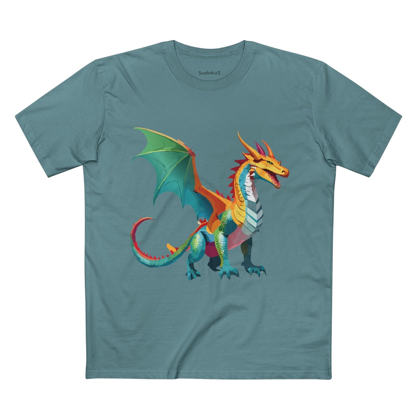 Dragon Graphic Unisex 100 Cotton Staple Tee 9
