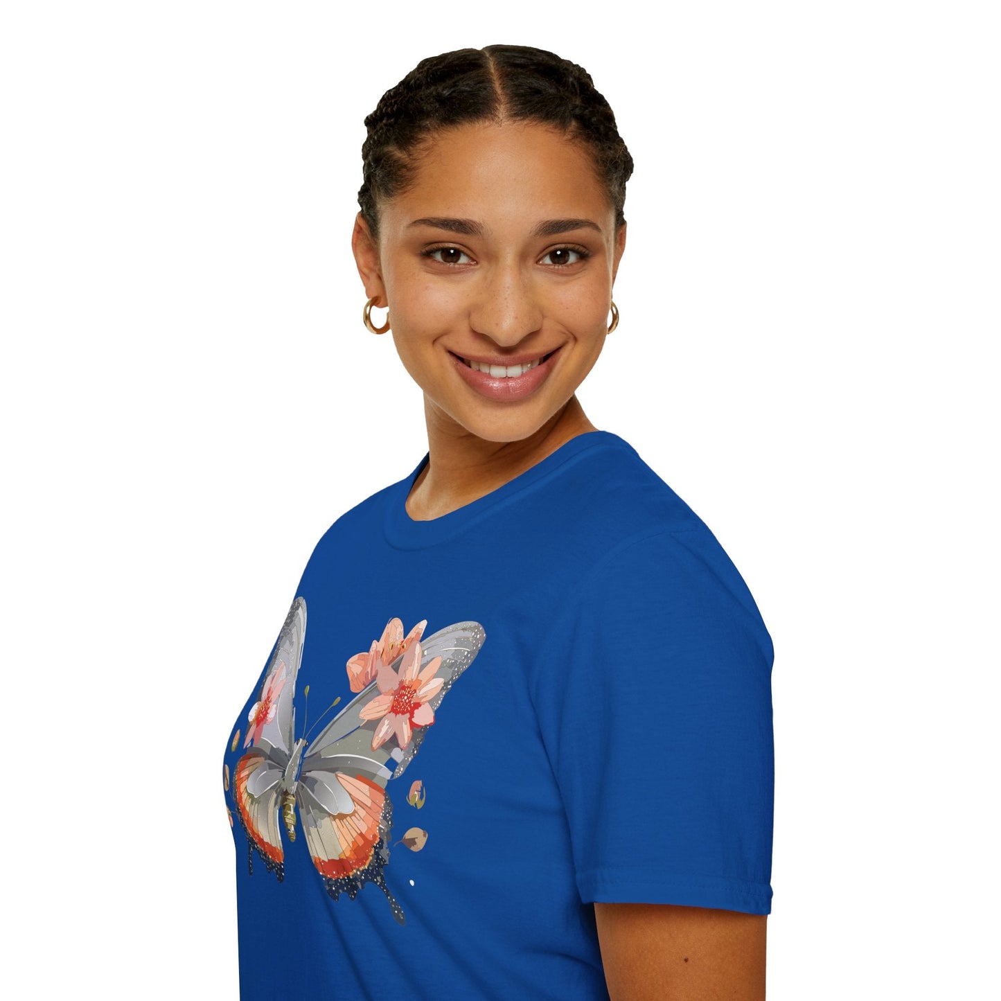 Monarch Butterfly T Shirt Unisex Softstyle Gildan 64000 100 Percent Ring Spun Cotton Tee