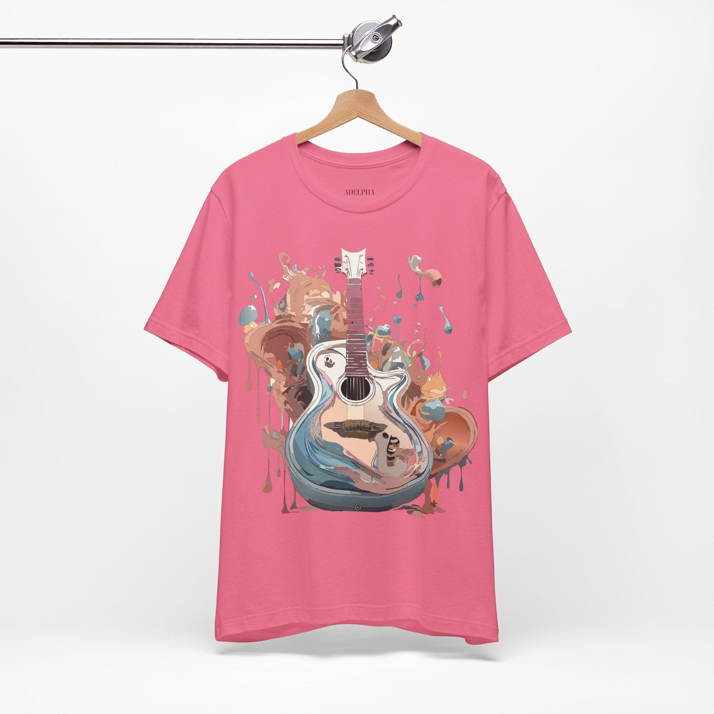 Music Graphic Unisex 100 Cotton Vintage Art with Musical Elements Tee 56