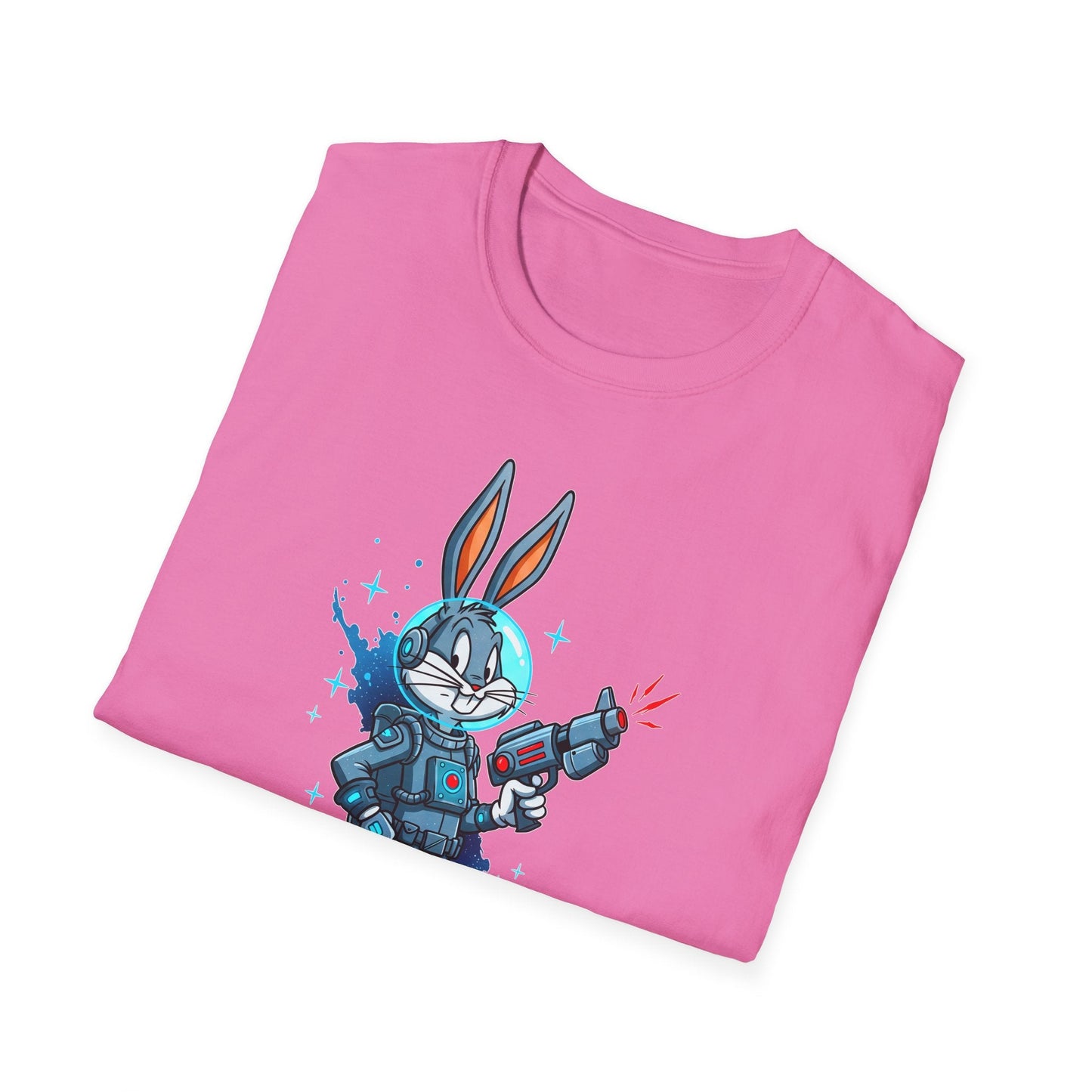 Bugs Bunny Shirt Unisex Gildan Softstyle 64000 Cartoon Tee 100 Percent Ring Spun Cotton