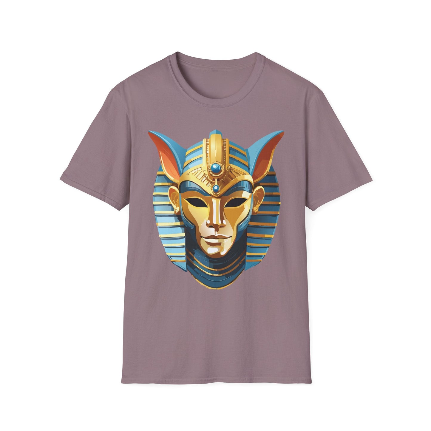 Mask Tee Shirt Unisex Softstyle Cotton Tee With Masquerade Art Design Gildan Softstyle