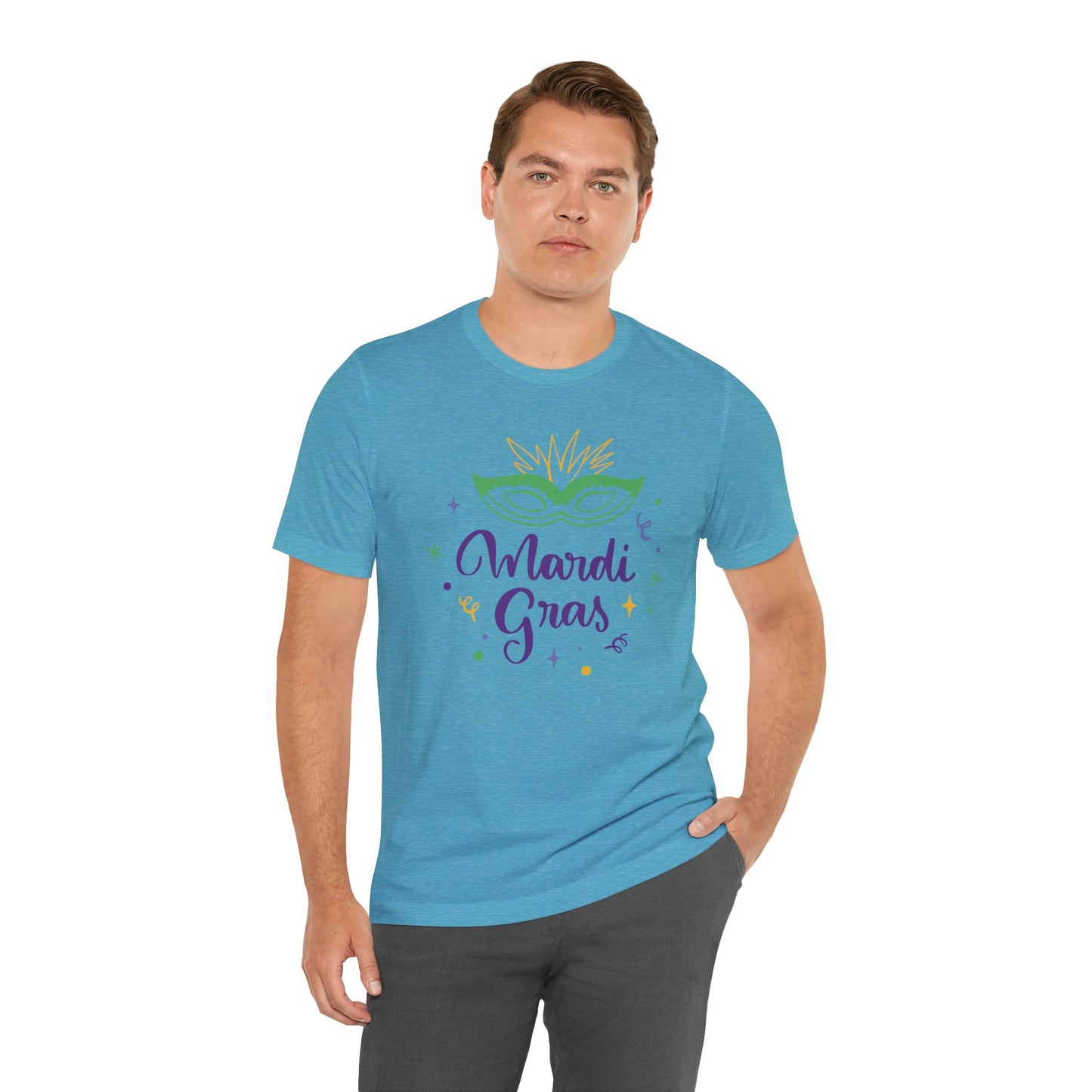 Tee-shirt en coton unisexe pour Mardi Gras