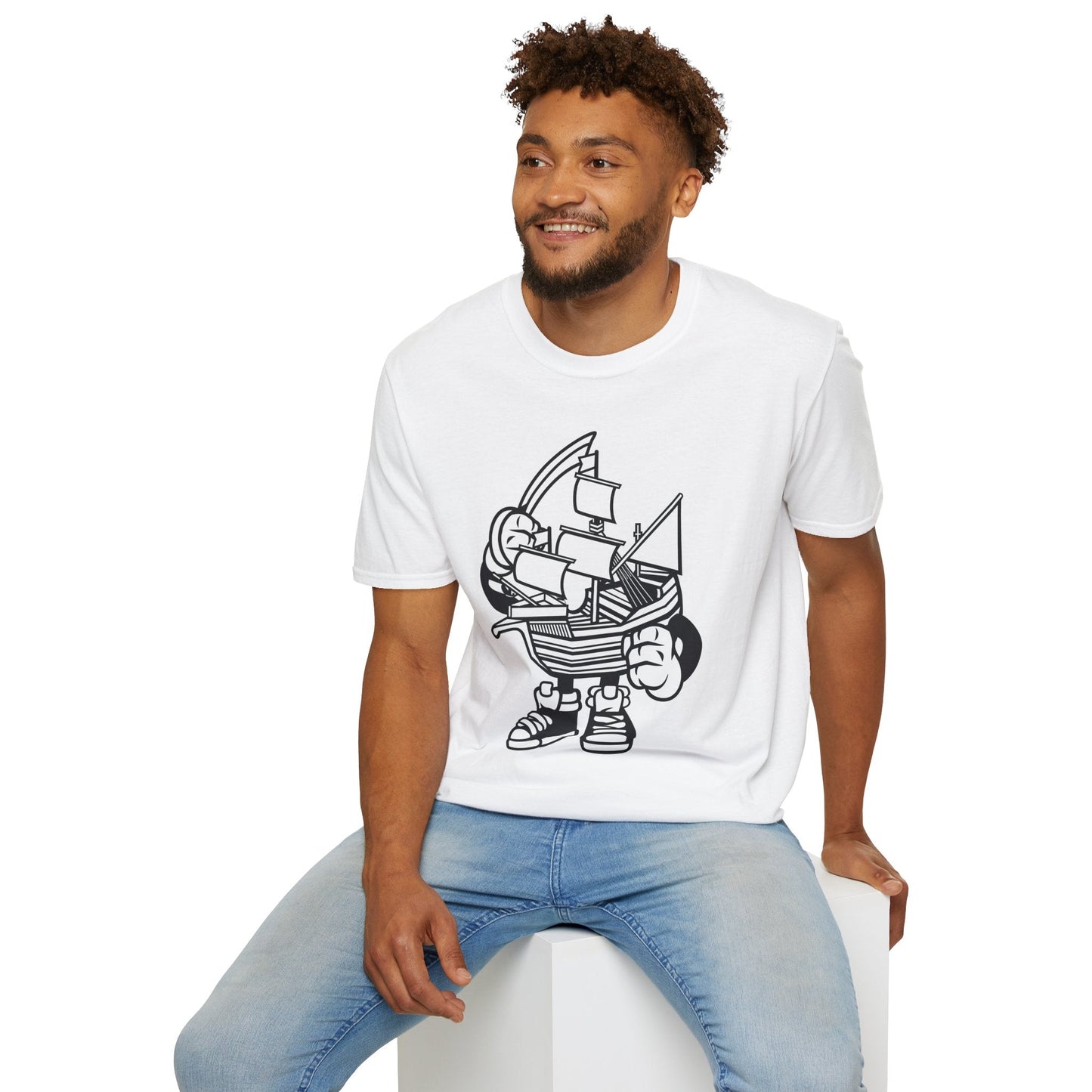 Cartoon T Shirt Animation Tee Funny Unisex Gildan Softstyle 64000 Cotton Art Design