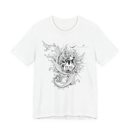 Freedom Art Design Tee, Artistic Tee, Graphic T-Shirt, Music Tees, Artistic Music T-Shirt, Vintage Top