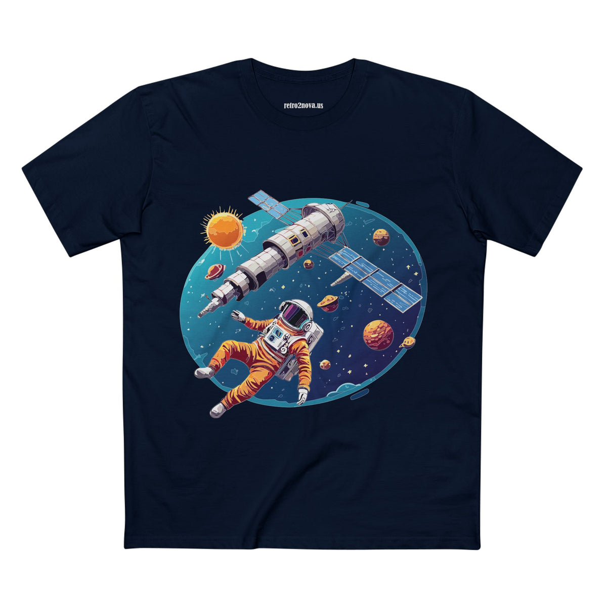 Cosmos Astronaut Graphic Tee Staple Unisex 100 Cotton Tee Shirt - CS-23