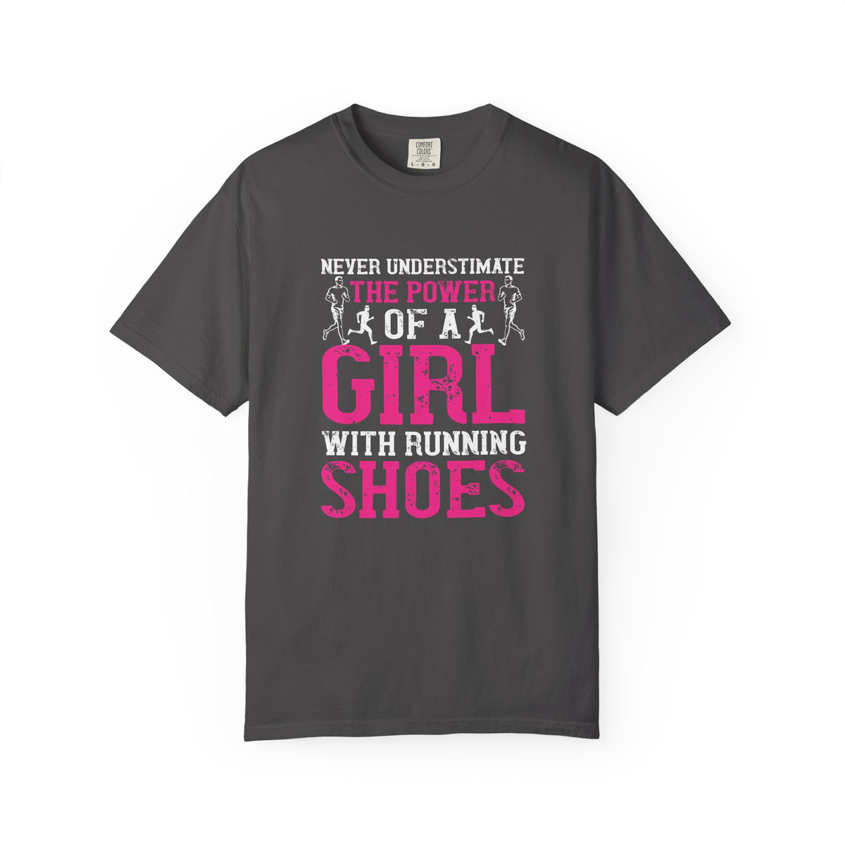 Girl With Running Shoes Unisex Comfort Colors Garment-Dyed Heavyweight 100 Cotton Art Design T-Shirt w95