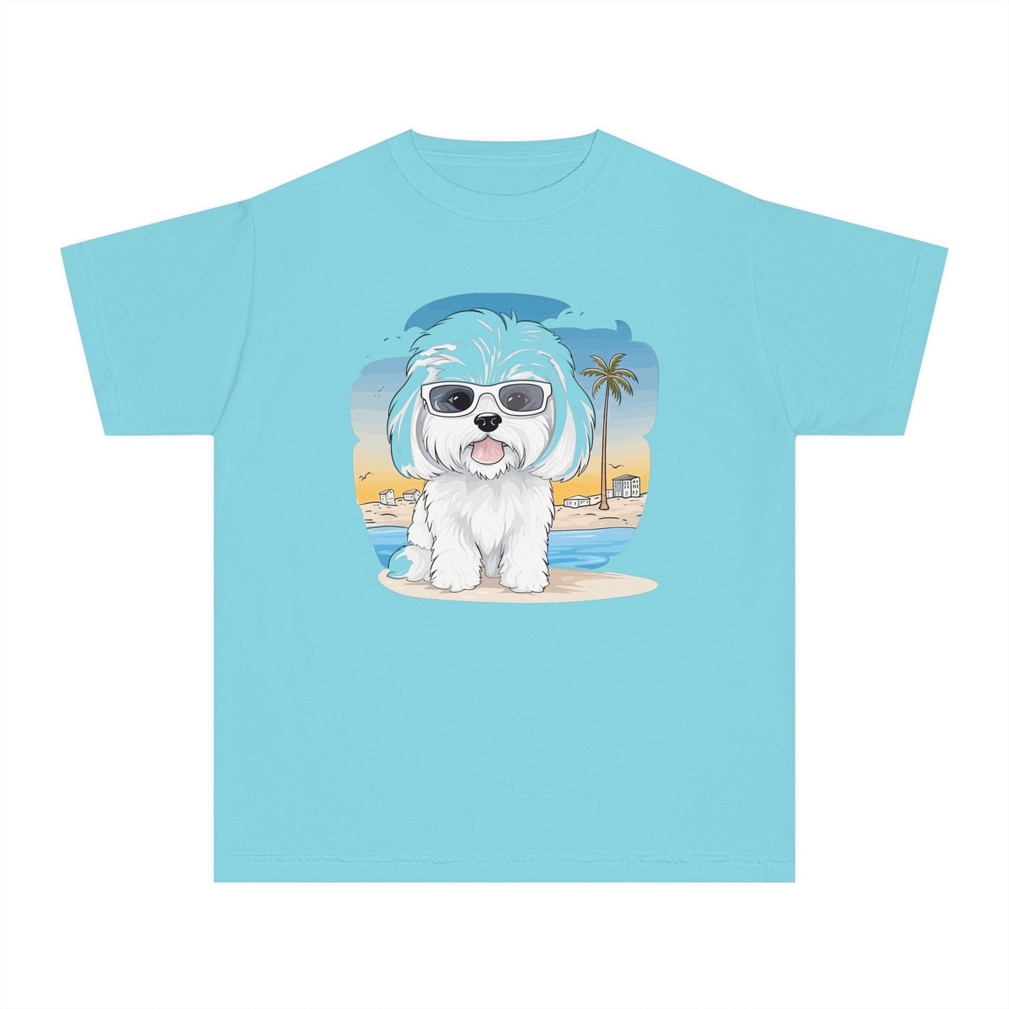 Youth Tee Shirt with Little Dog