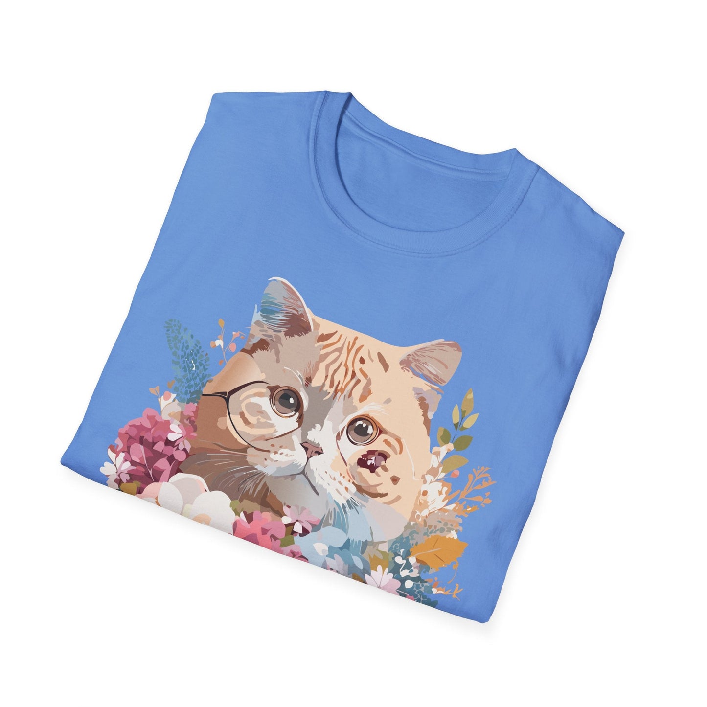 Cat Shirt Unisex Cat Tee Kitten Print Softstyle Gildan 64000