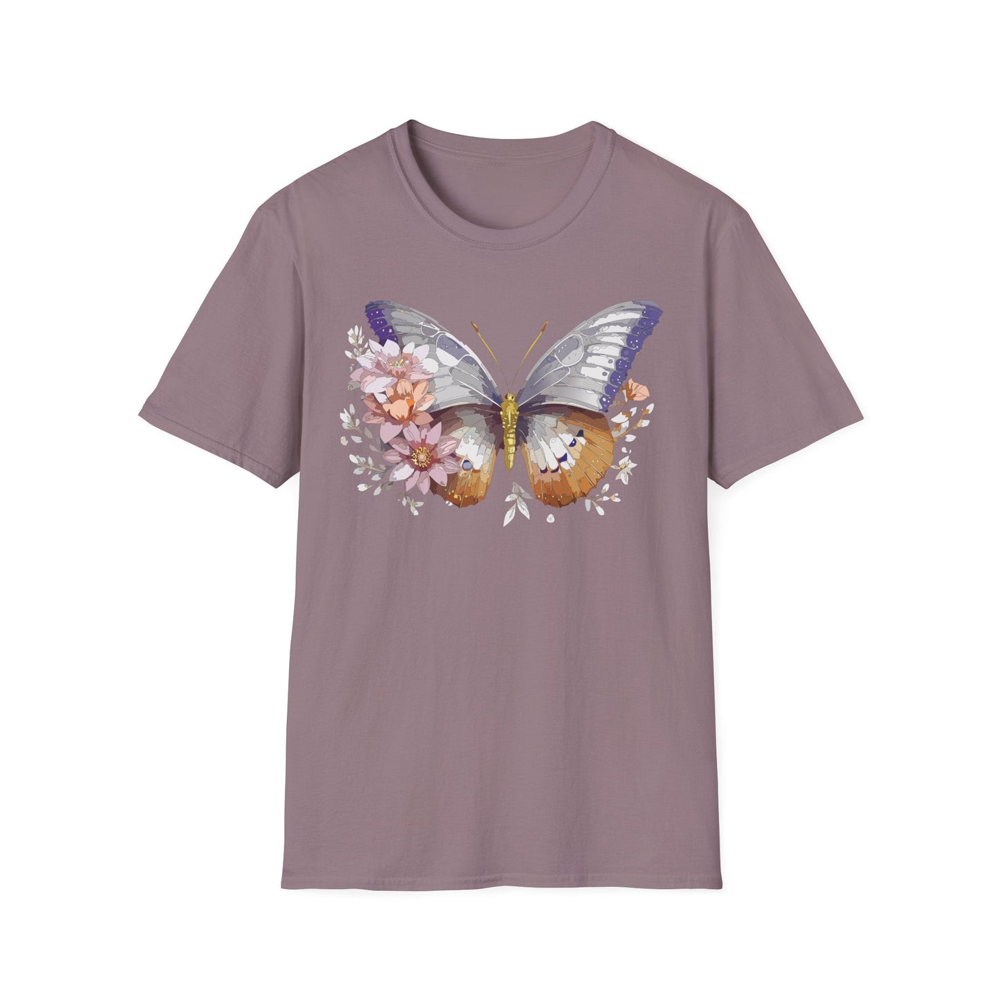 Butterfly Shirt Unisex T Shirt 100 Percent Ring Spun Cotton Gildan Softstyle Tee