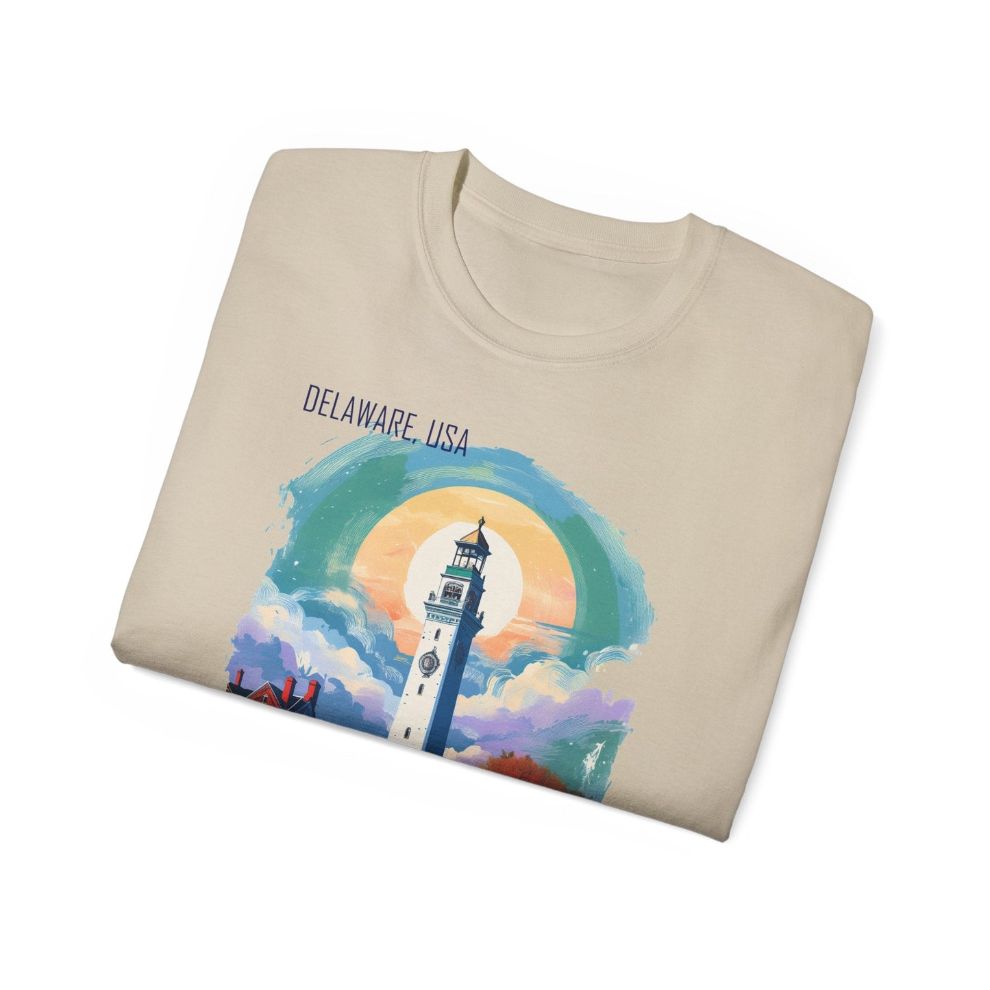 Delaware Graphic Unisex Cotton T‑Shirt 1
