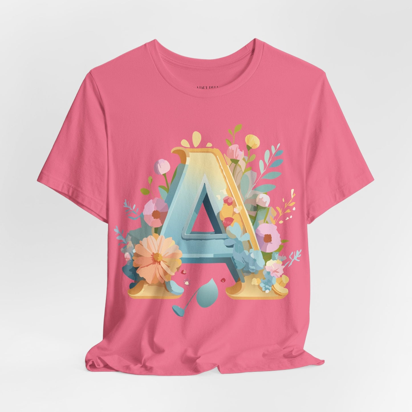 Letter A Shirt Graphic Tee Unisex Vintage Inspired Adelpha Art Jersey Short Sleeve
