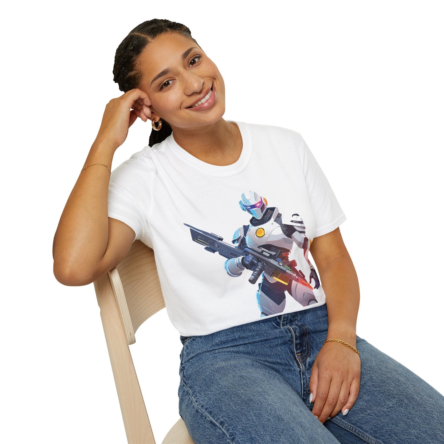 Unisex Robocop T Shirt Graphic With Classic Robocop Design Softstyle 100 Cotton Tee