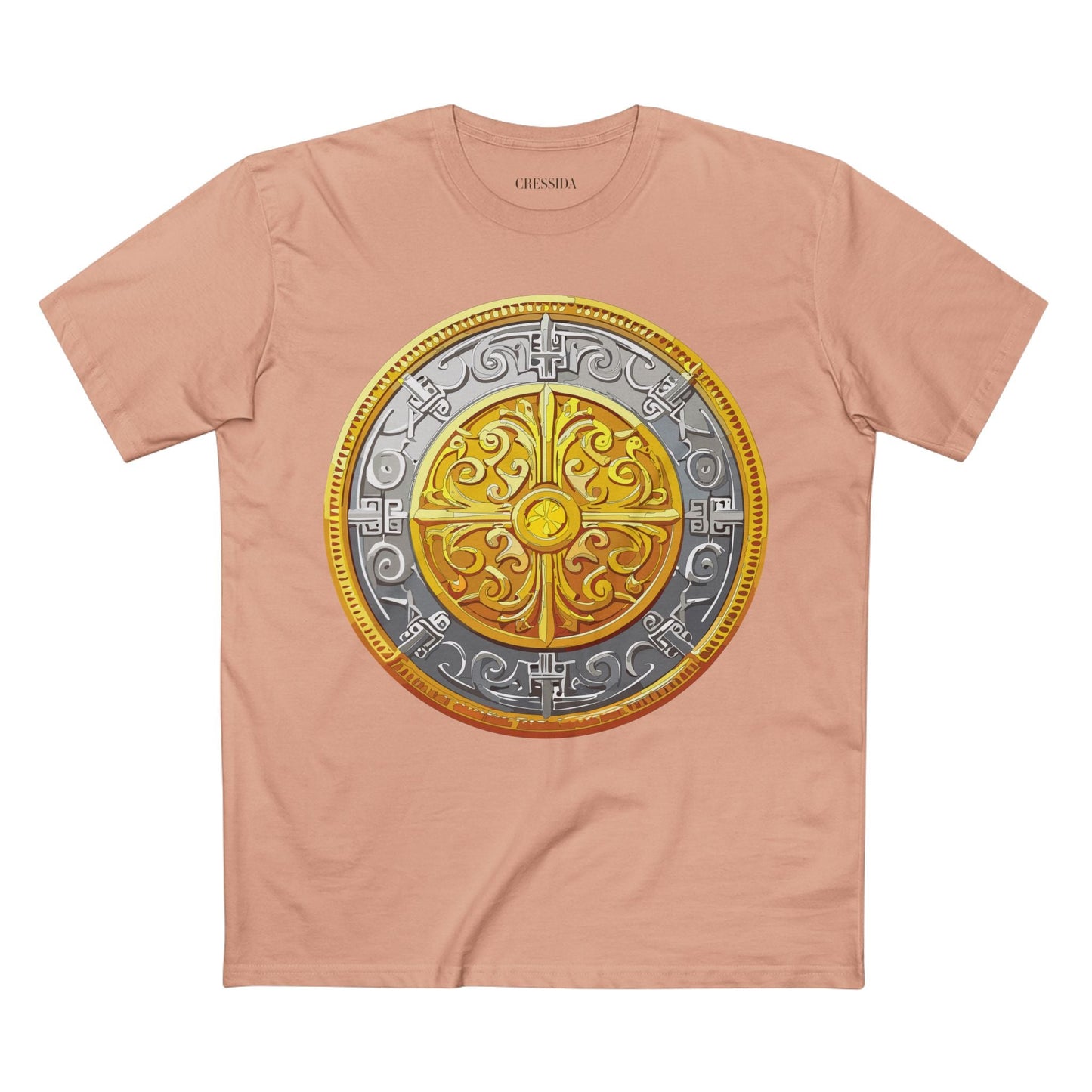 Antique Gold Coin Graphic Design T-Shirt Unisex 100 Cotton With Golden Print Artwork Tee 18
