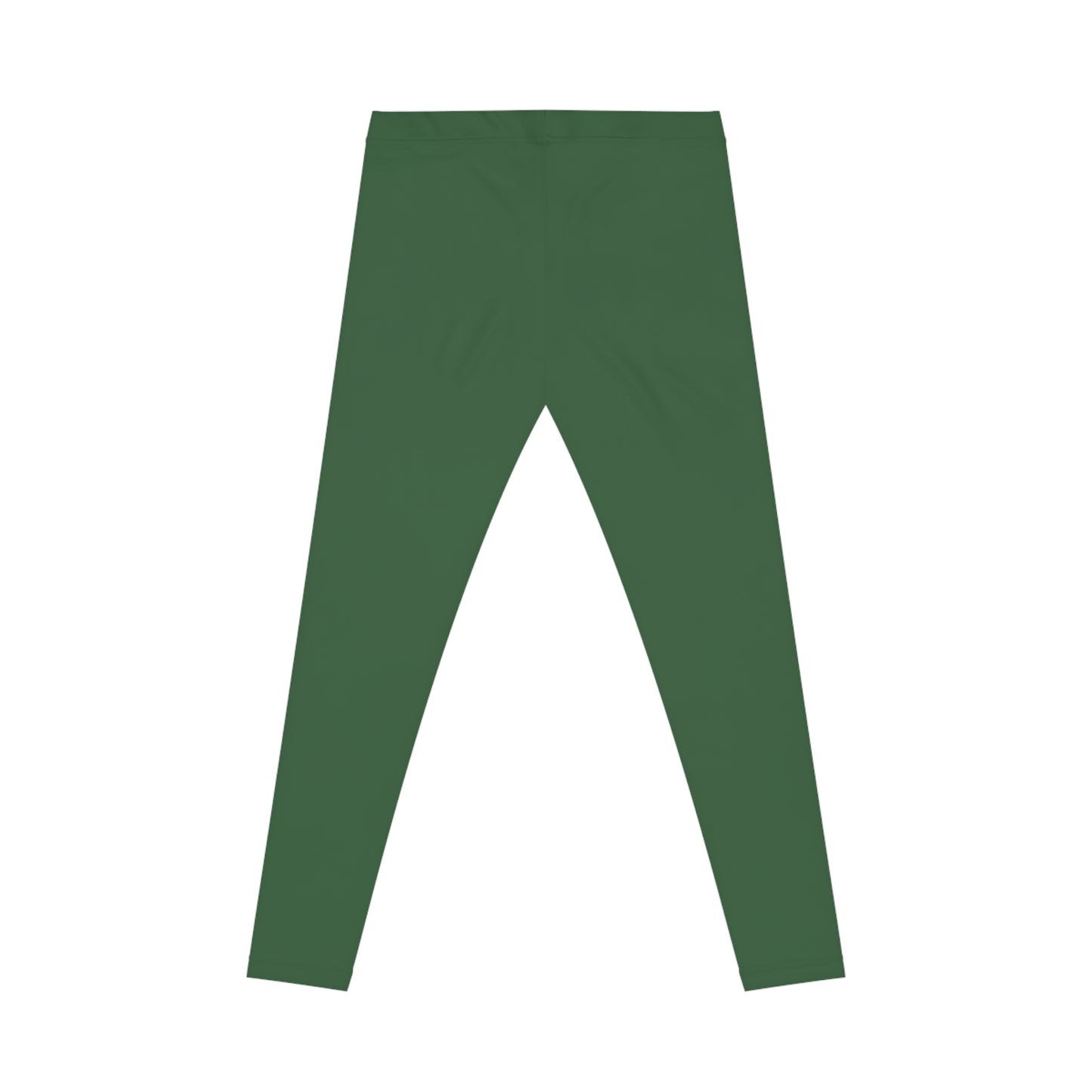 Hunter Green Color Women's Poly-Span Casual Leggings XS-2XL