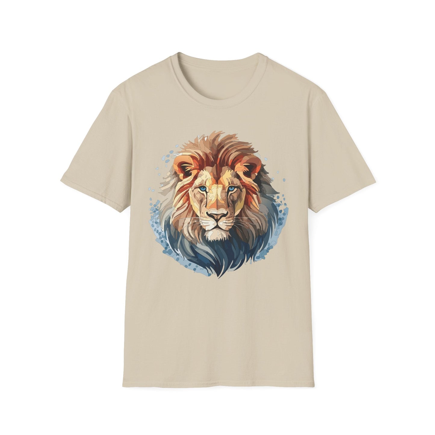 Unisex Lion Shirt Gildan Softstyle 64000 Tee 100 Percent Ring Spun Cotton