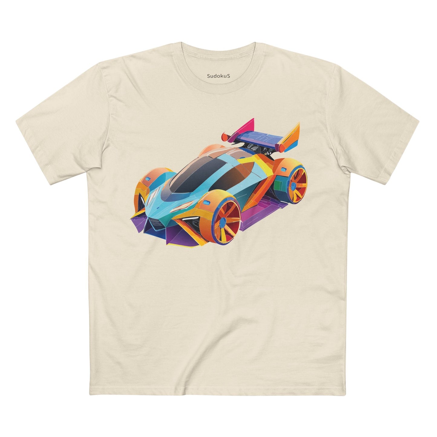 Car Graphic Unisex 100 Cotton Staple Tee 23