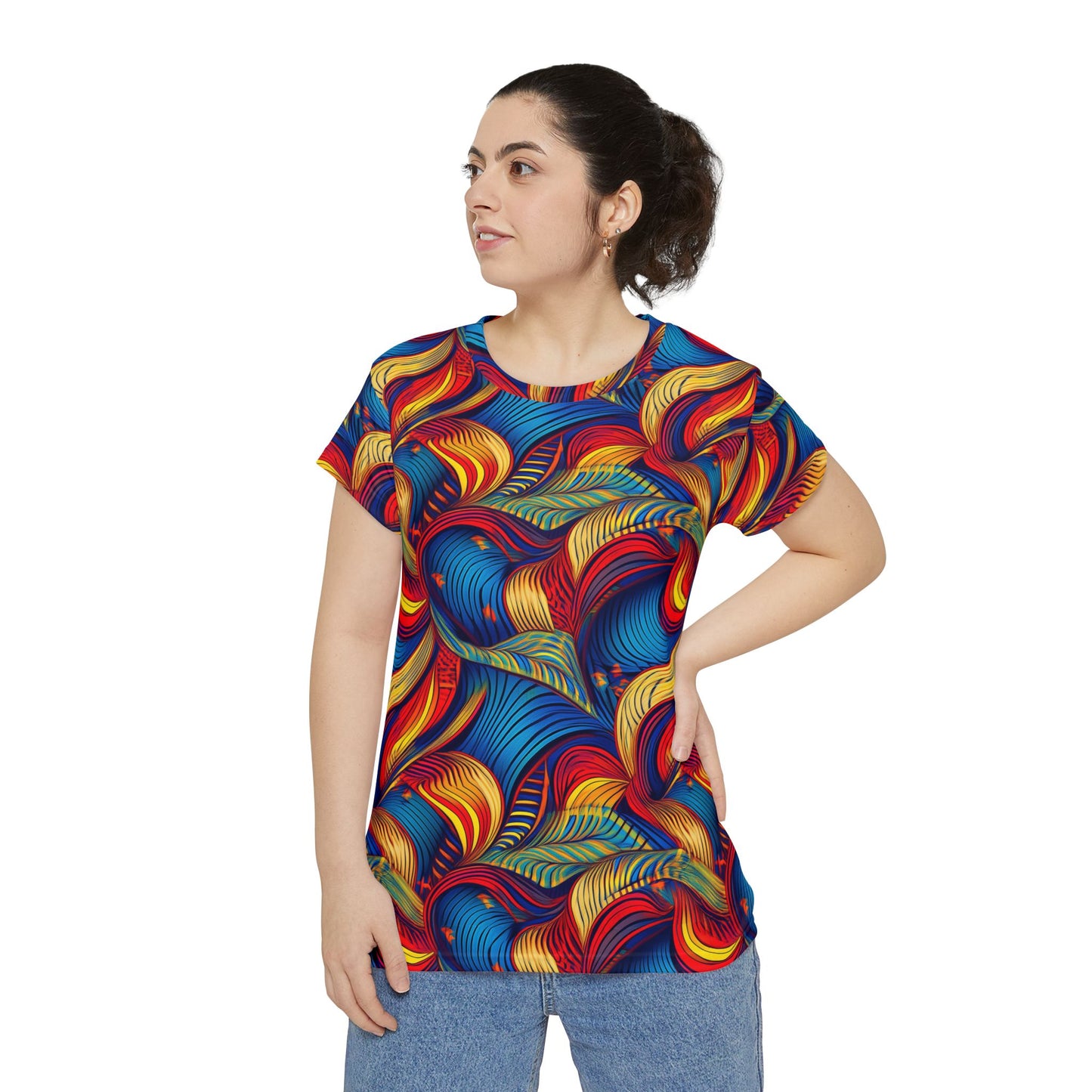 Abstract Print Shirt, Shirt with Abstract Print