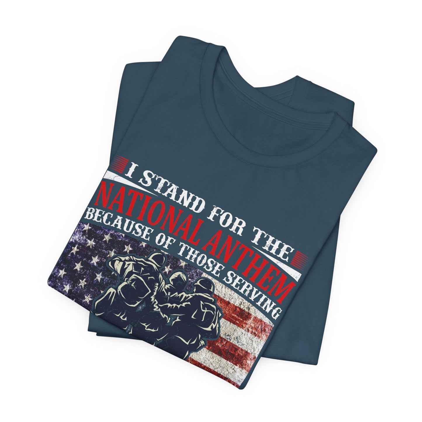 Army Veteran Patriotic Graphic Design Unisex Cotton T-Shirt v36