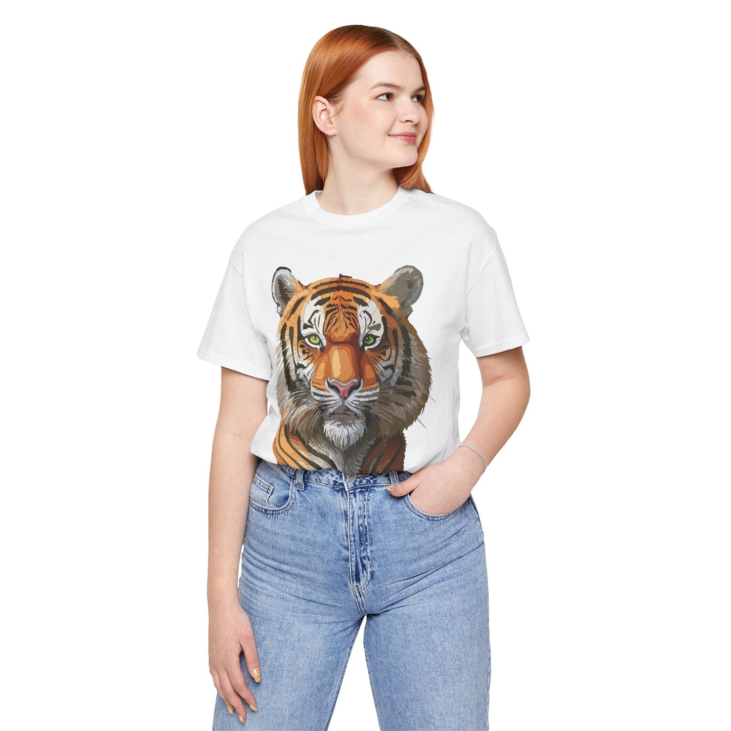 Unisex Animal Art Design Tee Shirt Wild Animals Graphic Tee Softstyle Gildan 64000