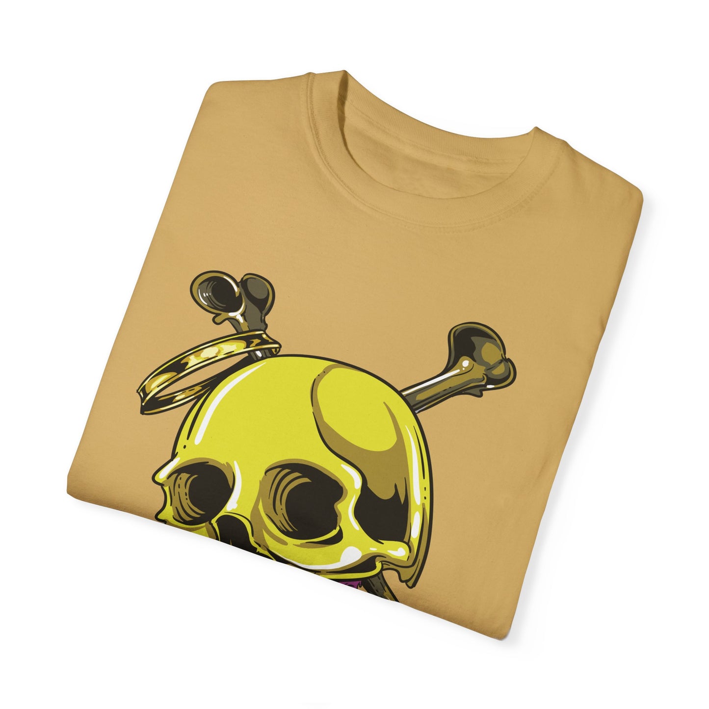 Unisex Cotton Tee Shirt with Skull