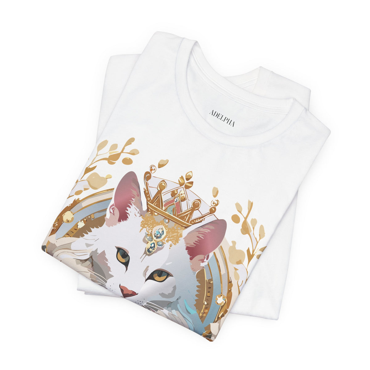 Medallion Graphic Unisex Cotton Bella+Canvas Tee with Floral Art Design m55
