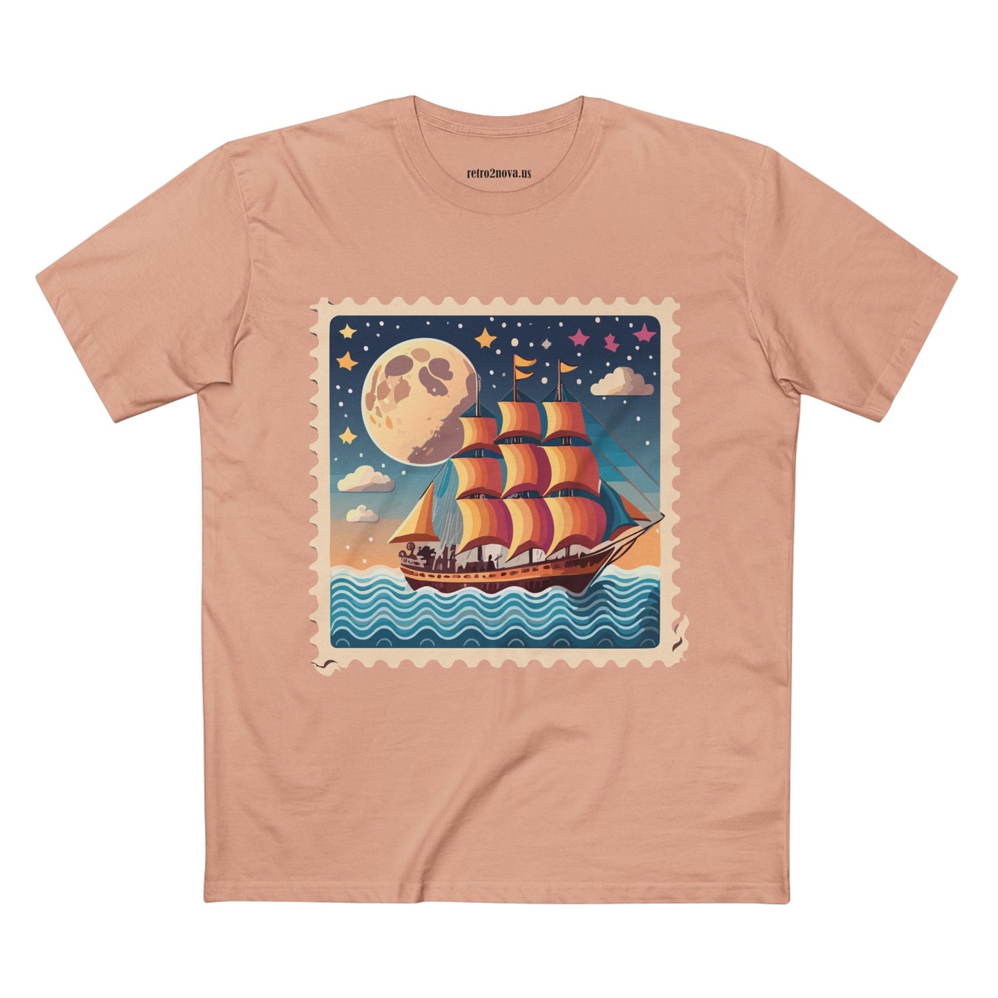 Stamp Shirt Postage Stamp Shirt PS 42 Unisex Premium Cotton Tee With Original Art Design Retro2Nova