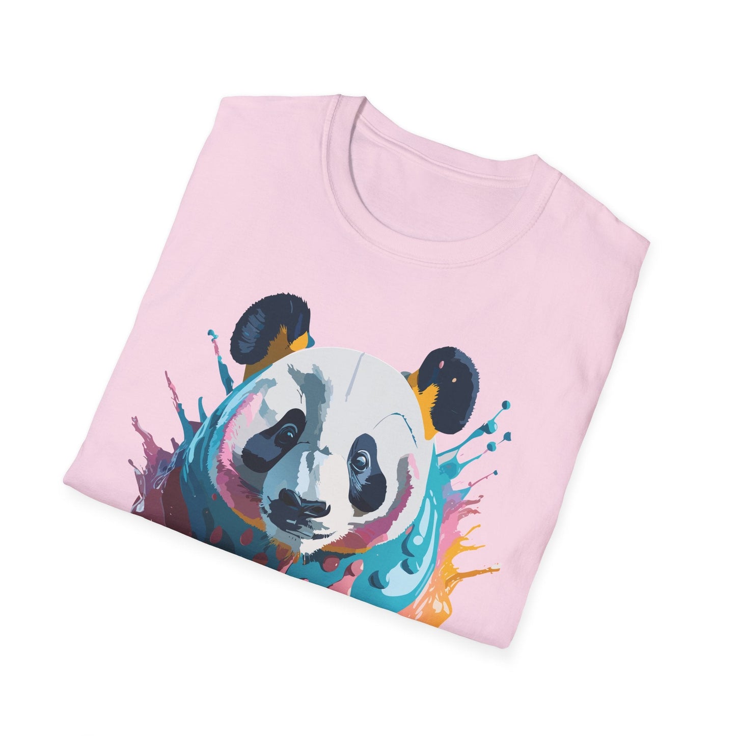 Panda Shirt Unisex T Shirt Gildan Softstyle 64000 Panda Graphic Animal Tee 100 Percent Cotton