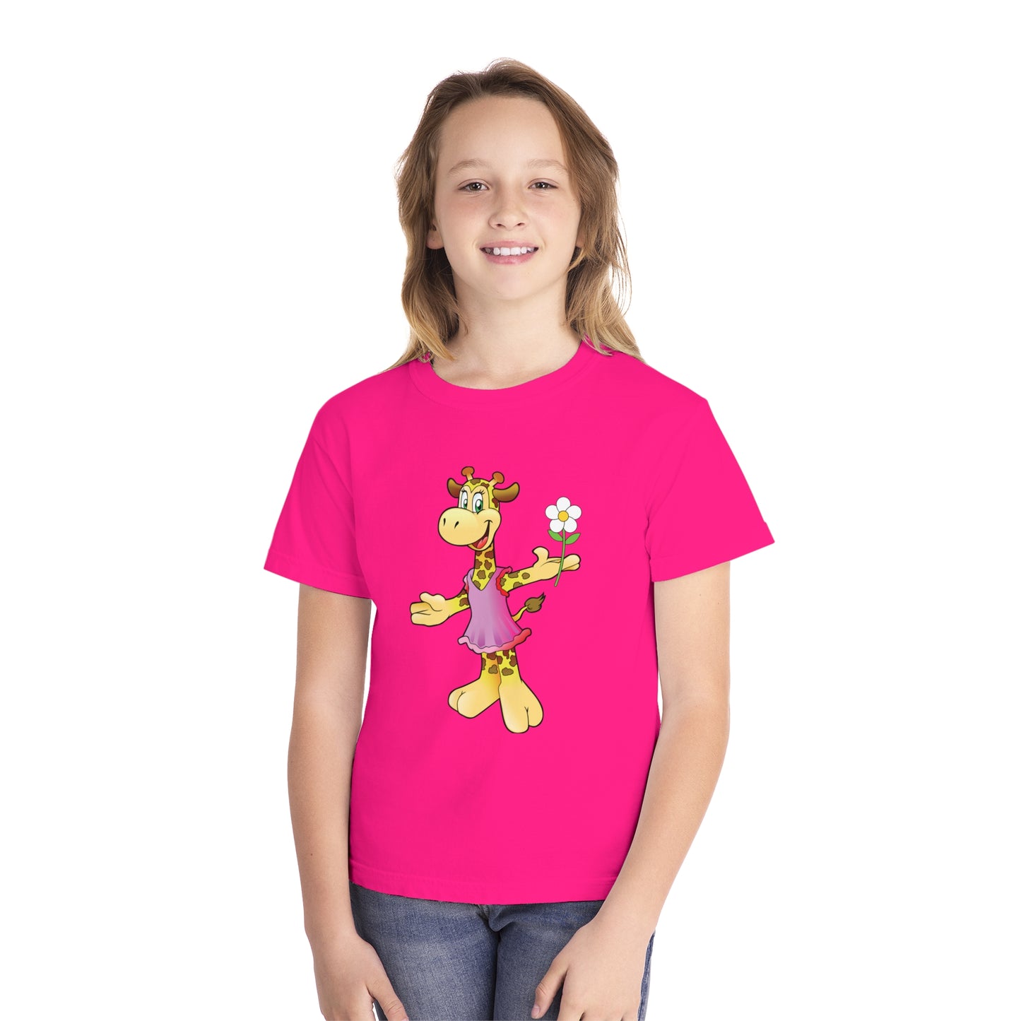 Youth Tee Shirt with Funny Cow