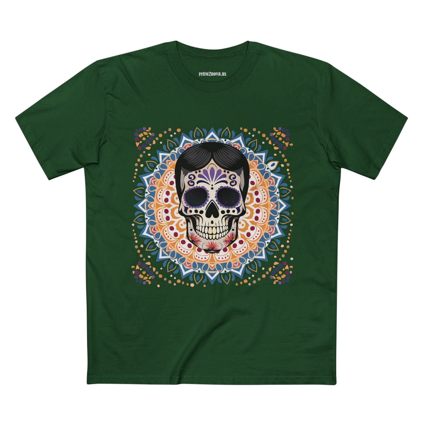 Skull Shirt Skeleton Tee Unisex Premium Cotton Art Design Retro2Nova Exclusive Collection