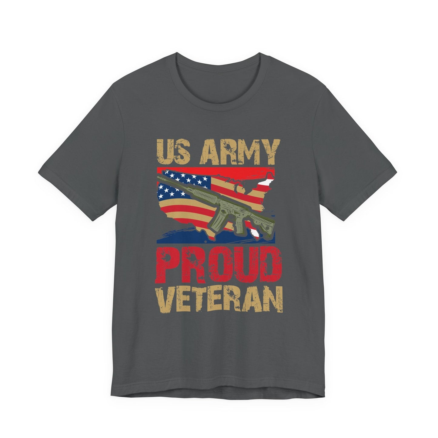 Army Veteran Patriotic Graphic Design Unisex Cotton T-Shirt v17