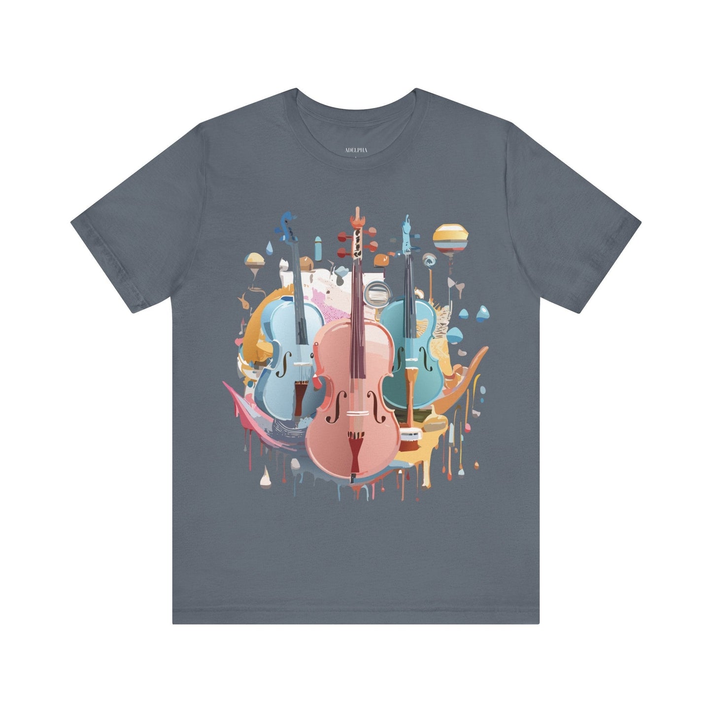 Music Graphic Tee Unisex Jersey Short Sleeve With Vintage Inspired Artwork By Adelpha