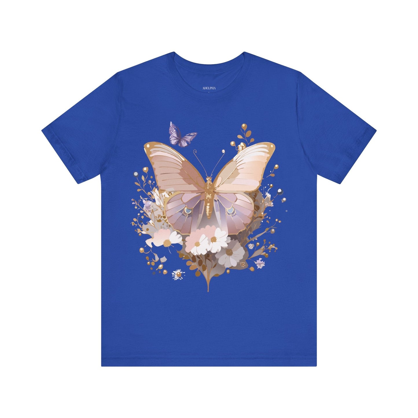 Butterfly Graphic Tee From Adelpha Unisex Short Sleeve Vintage Artwork